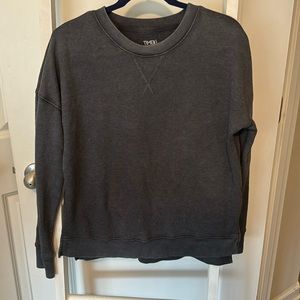 Charcoal gray sweatshirt